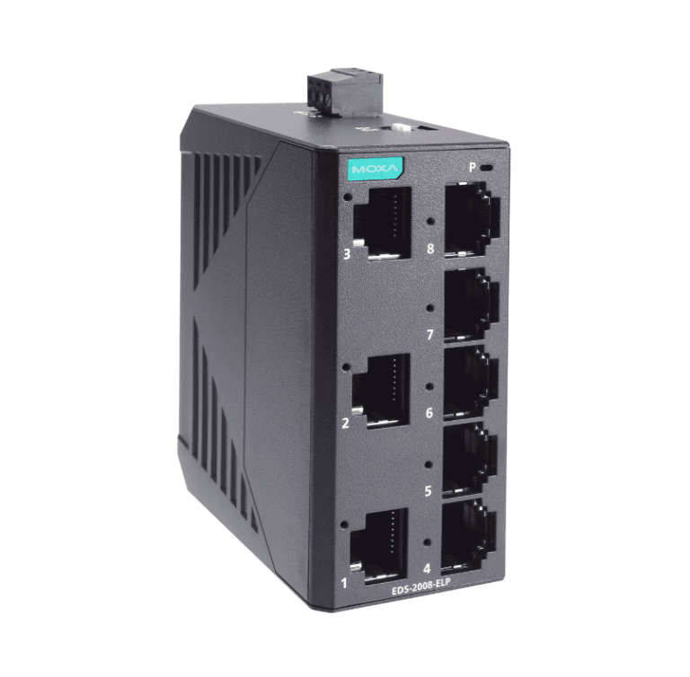 MOXA EDS-2008-ELP Series - Front Left View