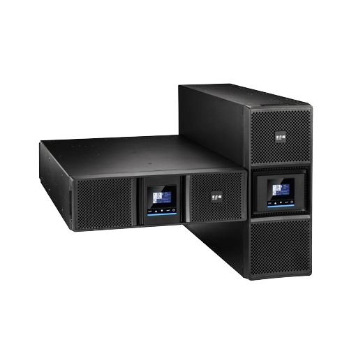 Eaton 9SX Gen 2 Series - Front view, Tower and Rack Position.