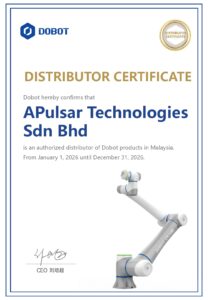 Dobot Distributor Certificate 2026_page-0001 | APulsar Technologies