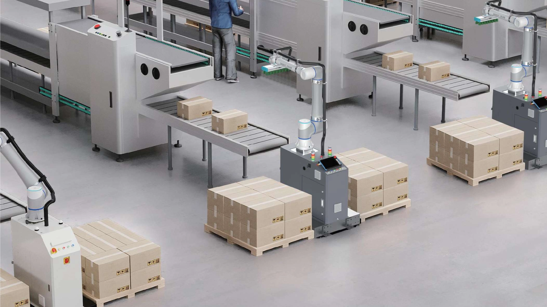 Dobot Palletising solution in manufacture